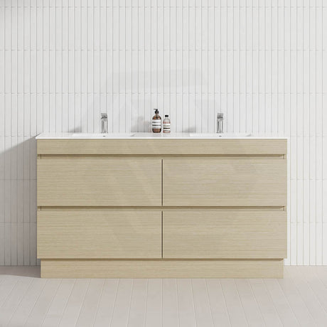 4-Drawer 1200/1500/1800mm Freestanding Bathroom Vanity Kickboard Single/Double Multi-Colour Cabinet Only