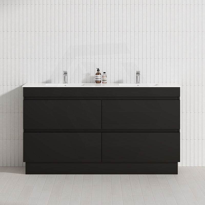 4-Drawer 1200/1500/1800mm Freestanding Bathroom Vanity Kickboard Single/Double Multi-Colour Cabinet Only