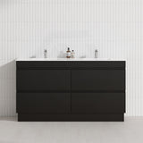 4-Drawer 1200/1500/1800mm Freestanding Bathroom Vanity Kickboard Single/Double Multi-Colour Cabinet Only
