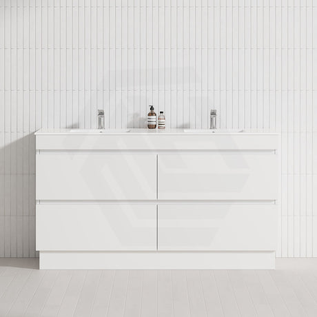 4-Drawer 1200/1500/1800mm Freestanding Bathroom Vanity Kickboard Single/Double Multi-Colour Cabinet Only