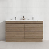 4-Drawer 1200/1500/1800mm Freestanding Bathroom Vanity Kickboard Single/Double Multi-Colour Cabinet Only