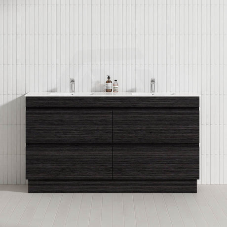 4-Drawer 1200/1500/1800mm Freestanding Bathroom Vanity Kickboard Single/Double Multi-Colour Cabinet Only
