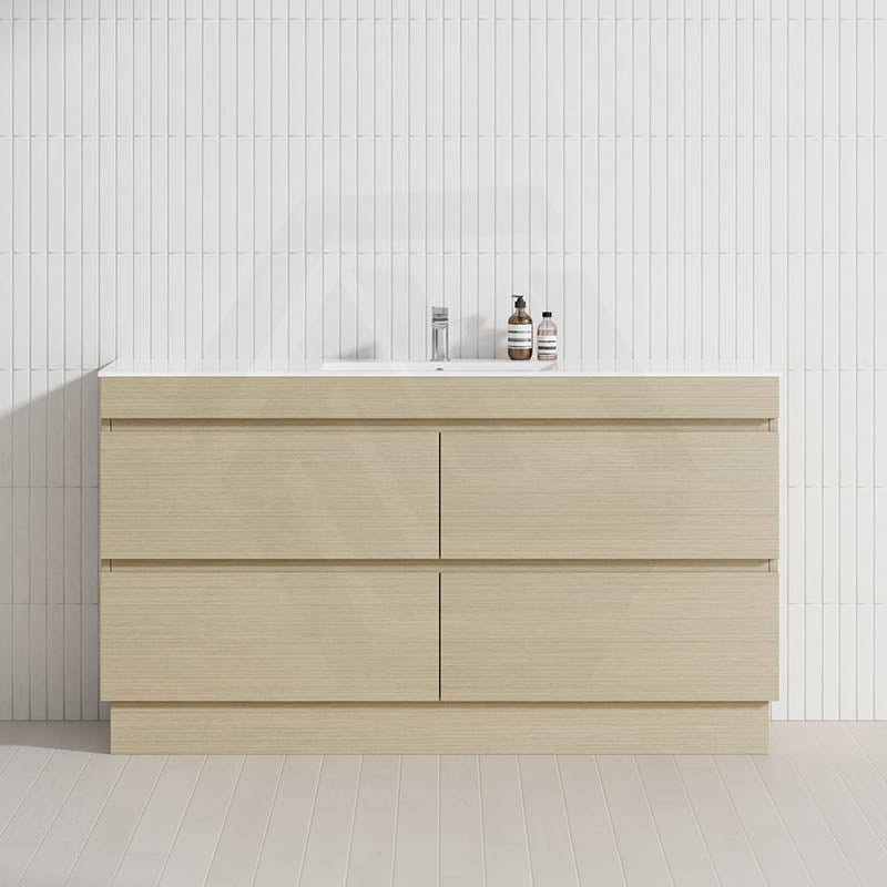 4-Drawer 1200/1500/1800mm Freestanding Bathroom Vanity Kickboard Single/Double Multi-Colour Cabinet Only