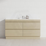 4-Drawer 1200/1500/1800mm Freestanding Bathroom Vanity Kickboard Single/Double Multi-Colour Cabinet Only