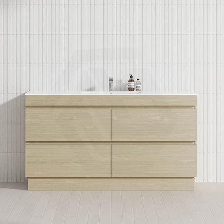 4-Drawer 1200/1500/1800mm Freestanding Bathroom Vanity Kickboard Single/Double Multi-Colour Cabinet Only