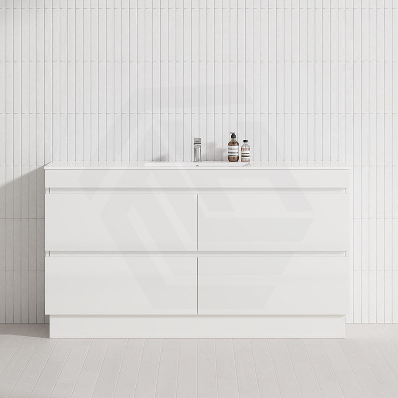 4-Drawer 1200/1500/1800mm Freestanding Bathroom Vanity Kickboard Single/Double Multi-Colour Cabinet Only