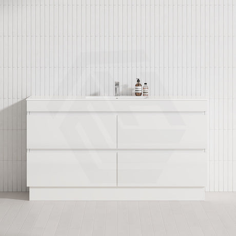 4-Drawer 1200/1500/1800mm Freestanding Bathroom Vanity Kickboard Single/Double Multi-Colour Cabinet Only