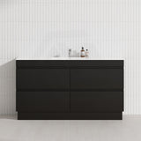 4-Drawer 1200/1500/1800mm Freestanding Bathroom Vanity Kickboard Single/Double Multi-Colour Cabinet Only
