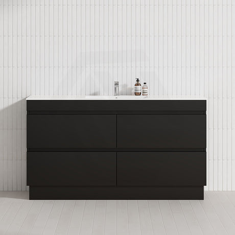 4-Drawer 1200/1500/1800mm Freestanding Bathroom Vanity Kickboard Single/Double Multi-Colour Cabinet Only