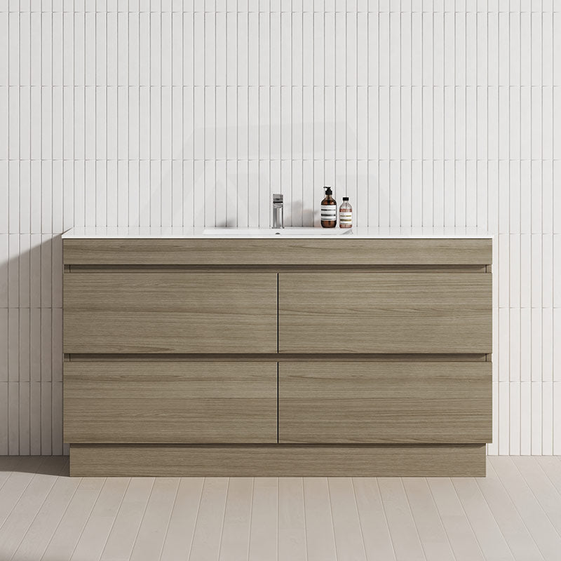 4-Drawer 1200/1500/1800mm Freestanding Bathroom Vanity Kickboard Single/Double Multi-Colour Cabinet Only