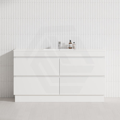 4-Drawer 1200/1500/1800mm Freestanding Bathroom Vanity Kickboard Single/Double Multi-Colour Cabinet Only