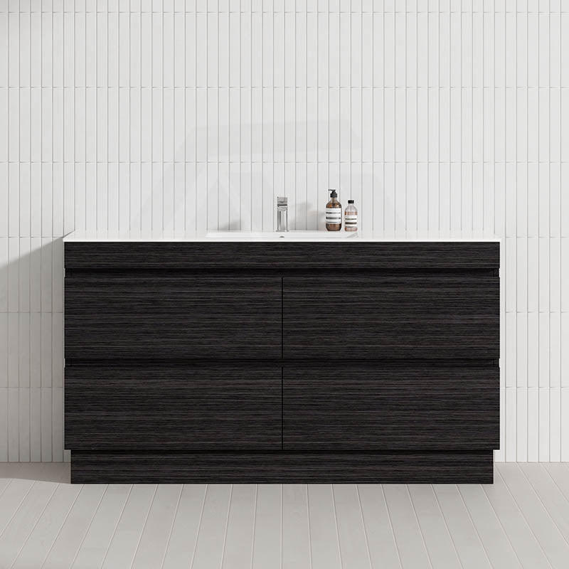 4-Drawer 1200/1500/1800mm Freestanding Bathroom Vanity Kickboard Single/Double Multi-Colour Cabinet Only