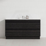 4-Drawer 1200/1500/1800mm Freestanding Bathroom Vanity Kickboard Single/Double Multi-Colour Cabinet Only
