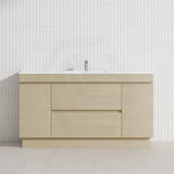 2-Door 2-Mid-Drawer 1200/1500/1800mm Freestanding Bathroom Vanity Kickboard Single/Double Multi-Colour Cabinet Only