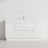 2-Door 2-Mid-Drawer 1200/1500/1800mm Freestanding Bathroom Vanity Kickboard Single/Double Multi-Colour Cabinet Only