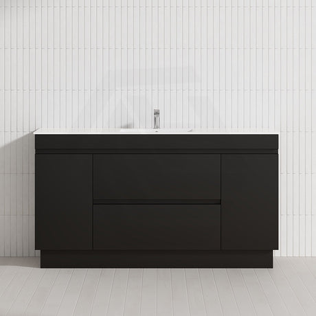 2-Door 2-Mid-Drawer 1200/1500/1800mm Freestanding Bathroom Vanity Kickboard Single/Double Multi-Colour Cabinet Only