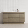 2-Drawer 2-Door 1500mm Freestanding Legs/Kickboard Vanity with Single Bowl Cabinet Only Variant Colour Available