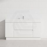 2-Door 2-Mid-Drawer 1200/1500/1800mm Freestanding Bathroom Vanity Kickboard Single/Double Multi-Colour Cabinet Only