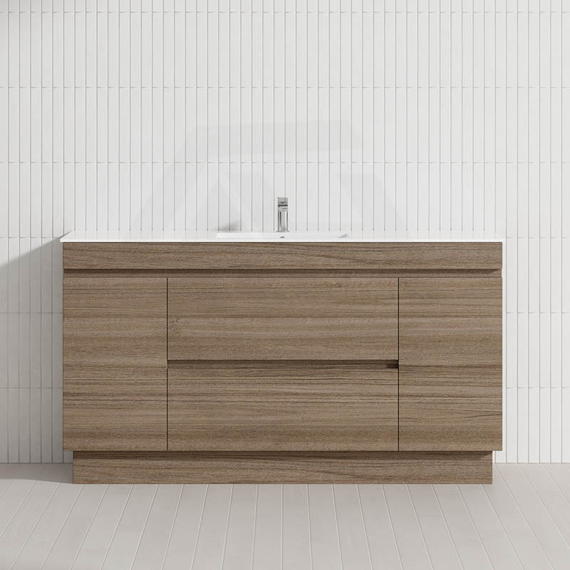 2-Door 2-Mid-Drawer 1200/1500/1800mm Freestanding Bathroom Vanity Kickboard Single/Double Multi-Colour Cabinet Only