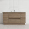 2-Drawer 2-Door 1500mm Freestanding Legs/Kickboard Vanity with Single Bowl Cabinet Only Variant Colour Available