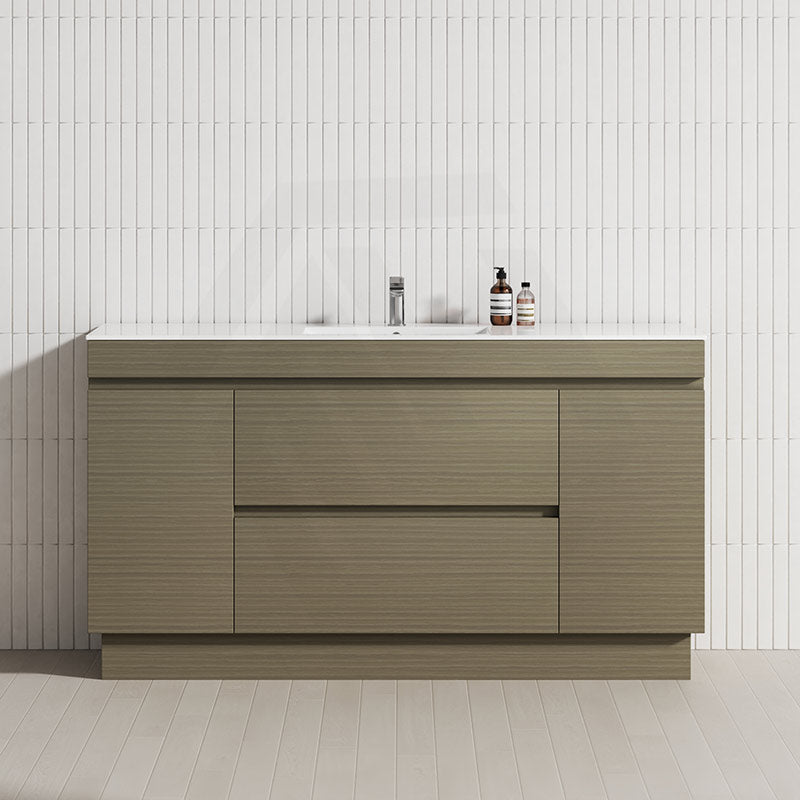 2-Door 2-Mid-Drawer 1200/1500/1800mm Freestanding Bathroom Vanity Kickboard Single/Double Multi-Colour Cabinet Only