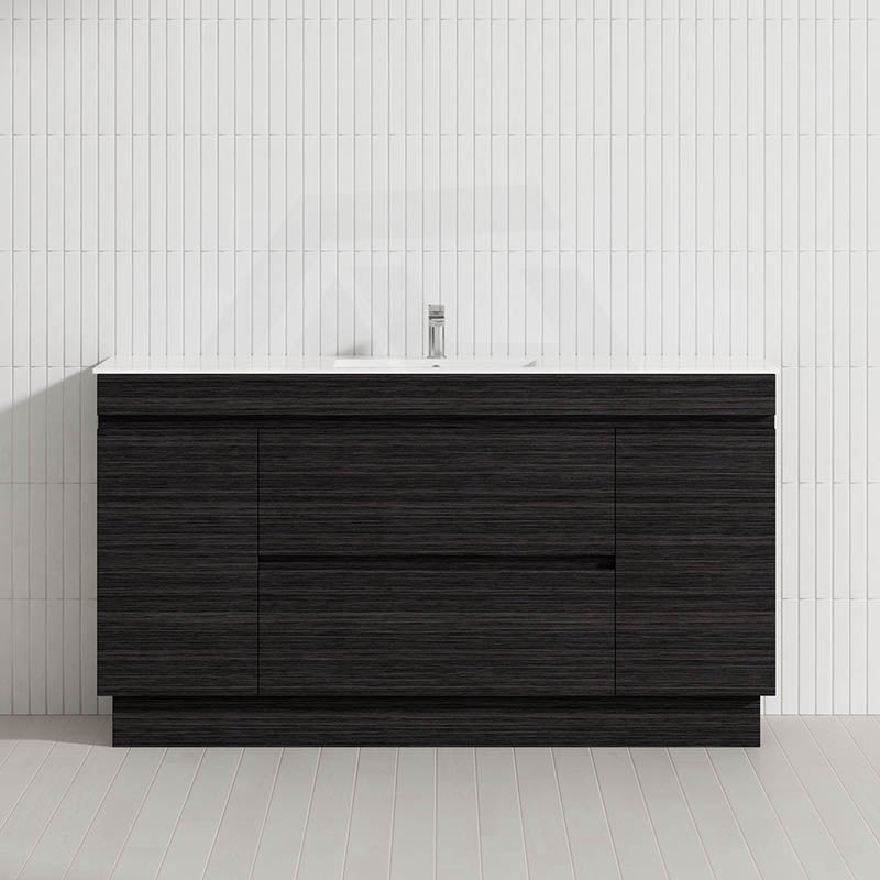 2-Door 2-Mid-Drawer 1200/1500/1800mm Freestanding Bathroom Vanity Kickboard Single/Double Multi-Colour Cabinet Only