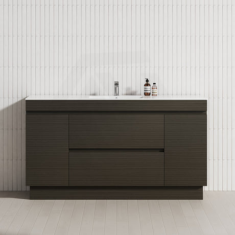 2-Door 2-Mid-Drawer 1200/1500/1800mm Freestanding Bathroom Vanity Kickboard Single/Double Multi-Colour Cabinet Only