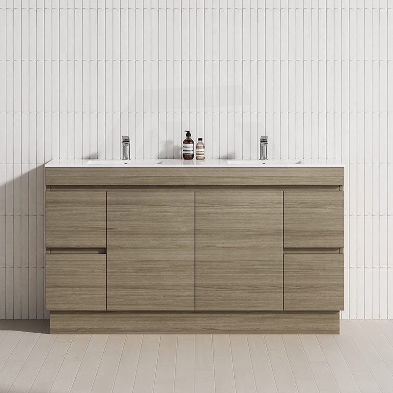 4-Drawer 2-Door 1200/1500/1800mm Freestanding Bathroom Vanity Kickboard Single/Double Multi-Colour Cabinet Only