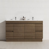 4-Drawer 2-Door 1200/1500/1800mm Freestanding Bathroom Vanity Kickboard Single/Double Multi-Colour Cabinet Only