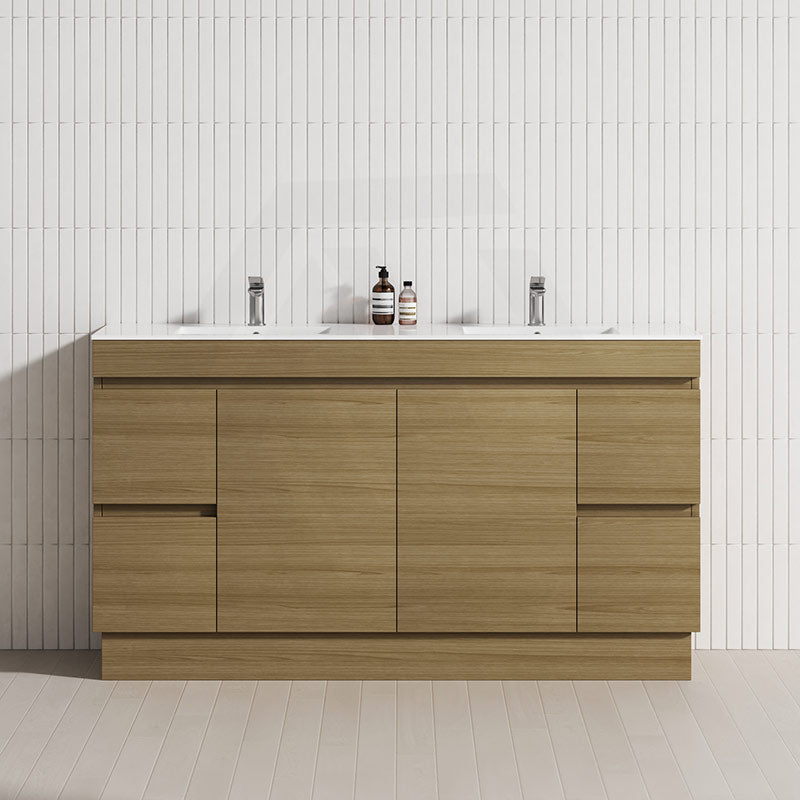 4-Drawer 2-Door 1200/1500/1800mm Freestanding Bathroom Vanity Kickboard Single/Double Multi-Colour Cabinet Only