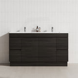 4-Drawer 2-Door 1200/1500/1800mm Freestanding Bathroom Vanity Kickboard Single/Double Multi-Colour Cabinet Only