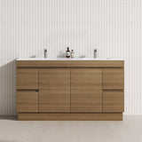 4-Drawer 2-Door 1200/1500/1800mm Freestanding Bathroom Vanity Kickboard Single/Double Multi-Colour Cabinet Only