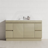 4-Drawer 2-Door 1200/1500/1800mm Freestanding Bathroom Vanity Kickboard Single/Double Multi-Colour Cabinet Only