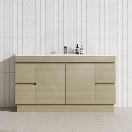4-Drawer 2-Door 1200/1500/1800mm Freestanding Bathroom Vanity Kickboard Single/Double Multi-Colour Cabinet Only