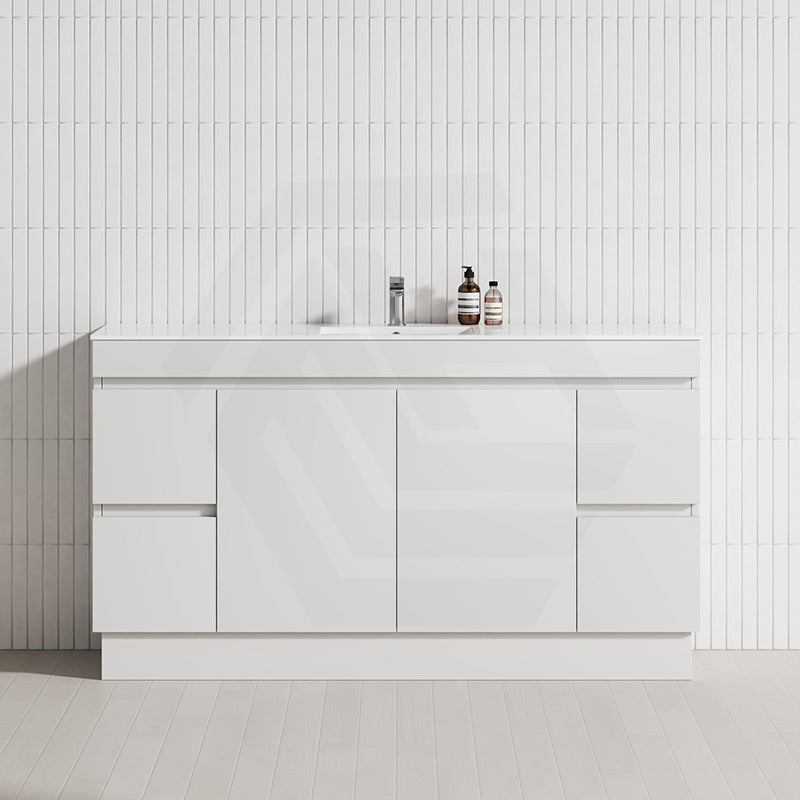 4-Drawer 2-Door 1200/1500/1800mm Freestanding Bathroom Vanity Kickboard Single/Double Multi-Colour Cabinet Only