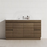 4-Drawer 2-Door 1200/1500/1800mm Freestanding Bathroom Vanity Kickboard Single/Double Multi-Colour Cabinet Only