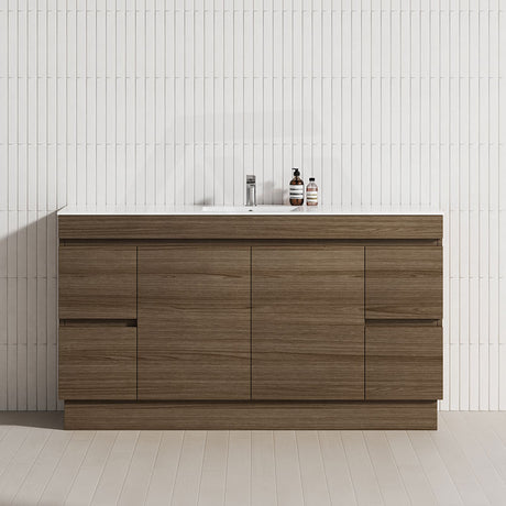 4-Drawer 2-Door 1200/1500/1800mm Freestanding Bathroom Vanity Kickboard Single/Double Multi-Colour Cabinet Only