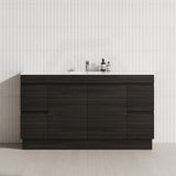 4-Drawer 2-Door 1200/1500/1800mm Freestanding Bathroom Vanity Kickboard Single/Double Multi-Colour Cabinet Only