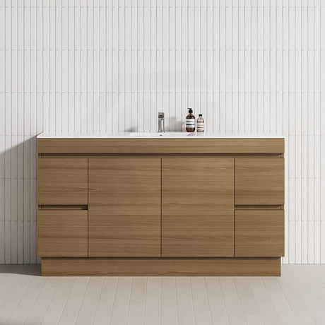 4-Drawer 2-Door 1200/1500/1800mm Freestanding Bathroom Vanity Kickboard Single/Double Multi-Colour Cabinet Only