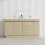 4-Door 1500/1800mm Freestanding Bathroom Vanity Kickboard Double Multi-Colour Cabinet Only