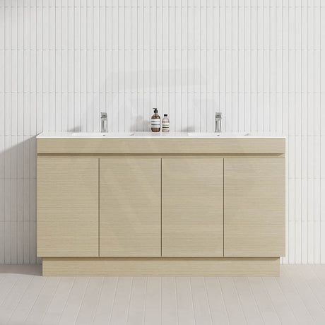 4-Door 1500/1800mm Freestanding Bathroom Vanity Kickboard Double Multi-Colour Cabinet Only