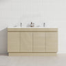 4-Door 1500/1800mm Freestanding Bathroom Vanity Kickboard Double Multi-Colour Cabinet Only