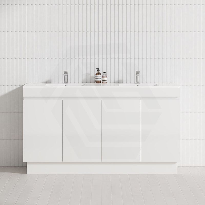 4-Door 1500/1800mm Freestanding Bathroom Vanity Kickboard Double Multi-Colour Cabinet Only