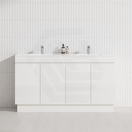 4-Door 1500/1800mm Freestanding Bathroom Vanity Kickboard Double Multi-Colour Cabinet Only