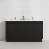 4-Door 1500/1800mm Freestanding Bathroom Vanity Kickboard Double Multi-Colour Cabinet Only