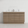 4-Door 1500/1800mm Freestanding Bathroom Vanity Kickboard Double Multi-Colour Cabinet Only
