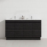 4-Door 1500/1800mm Freestanding Bathroom Vanity Kickboard Double Multi-Colour Cabinet Only