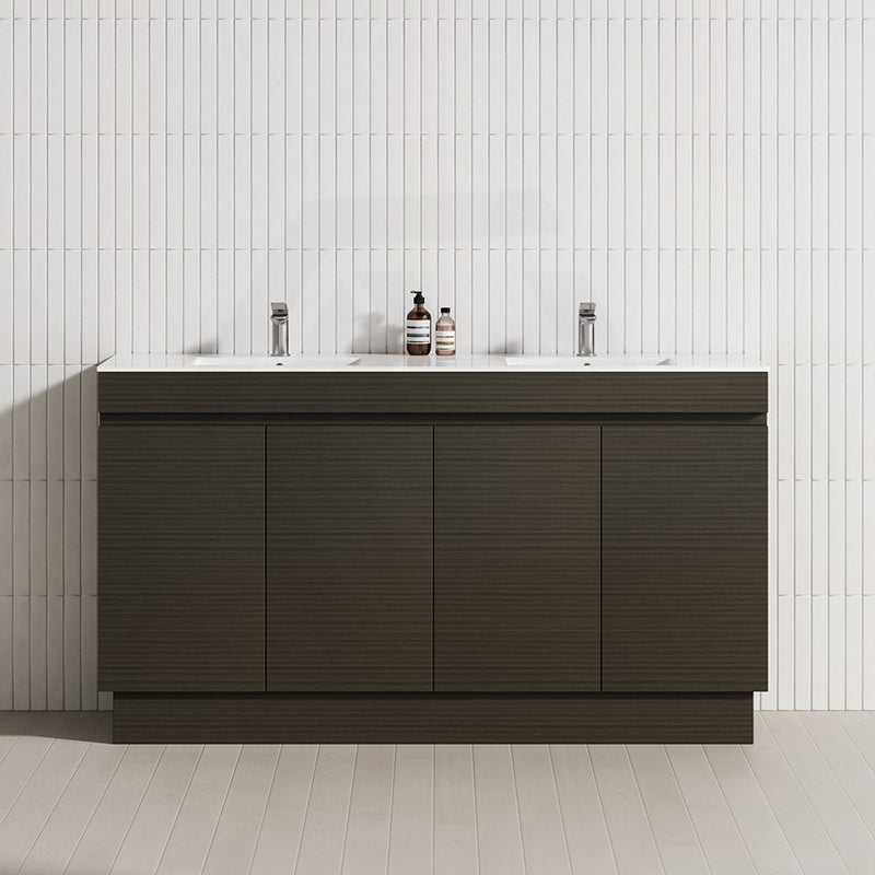 4-Door 1500/1800mm Freestanding Bathroom Vanity Kickboard Double Multi-Colour Cabinet Only