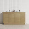 4-Door 1500/1800mm Freestanding Bathroom Vanity Kickboard Double Multi-Colour Cabinet Only
