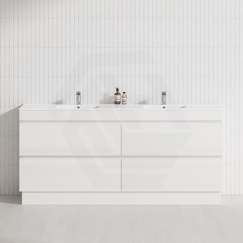 4-Drawer 1200/1500/1800mm Freestanding Bathroom Vanity Kickboard Single/Double Multi-Colour Cabinet Only